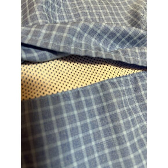 Magellan Outdoors Men's Relaxed Fit Fish Gear Shirt S Blue Plaid - Picture 7 of 7